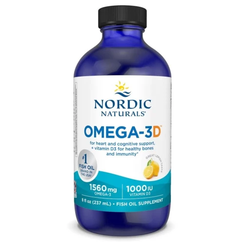 Nordic Naturals - Omega-3D 1560mg LEMON - 237 ml